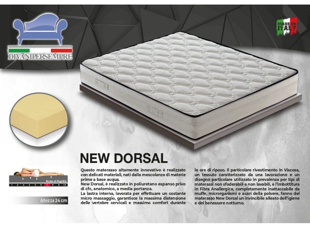 NEW DORSAL Piazza e mezza 120x190 NEW DORSAL Piazza e mezza 120x190