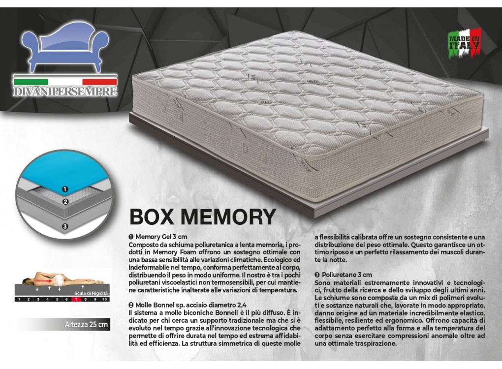 BOX MEMORY Matrimoniale 160x190 BOX MEMORY Matrimoniale 160x190