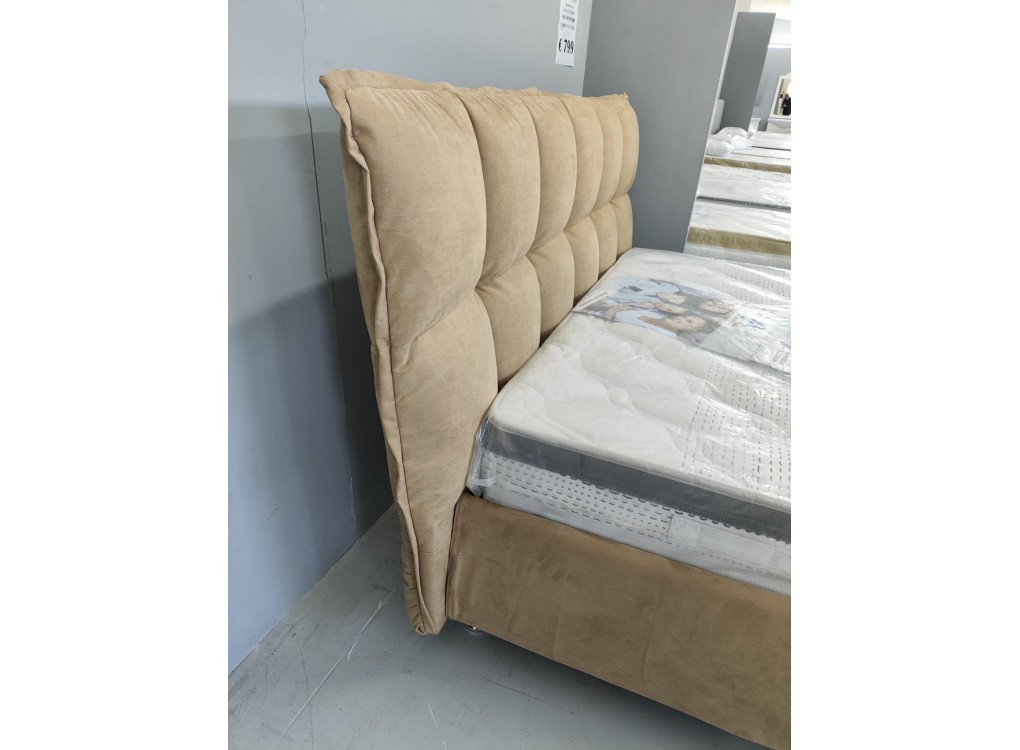 Letto Contenitore Frida tessuto cappuccino