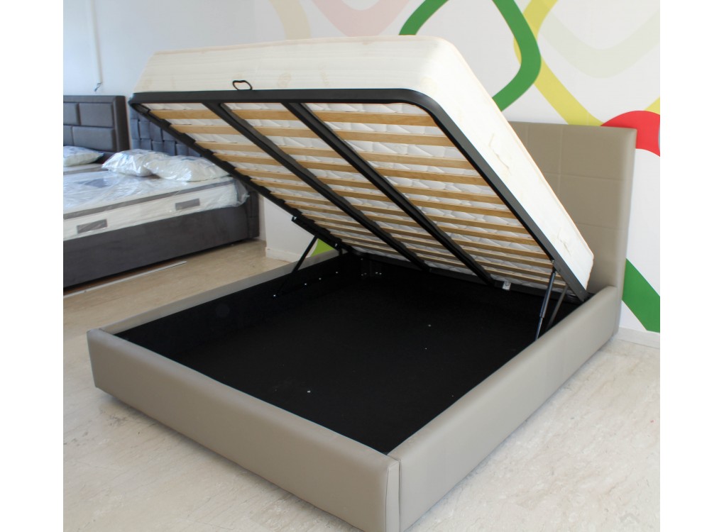 Letto Contenitore Lena in Ecopelle