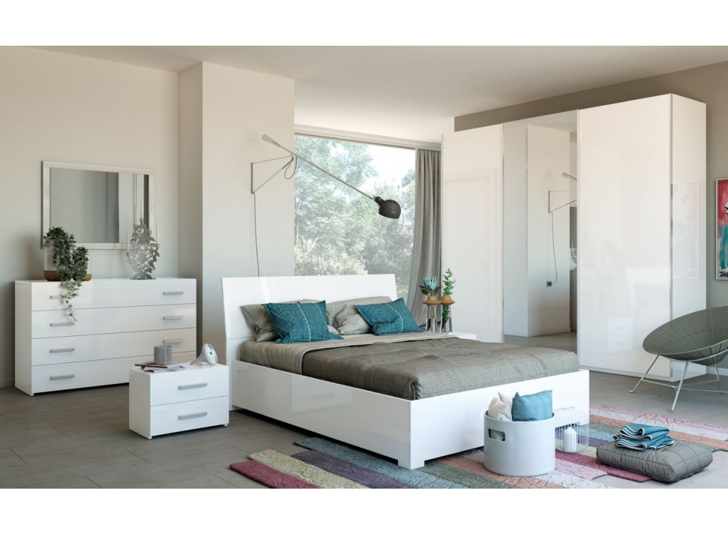 LETTO CONTENITORE CITY BIANCO