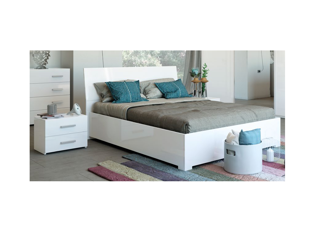 LETTO CONTENITORE CITY BIANCO