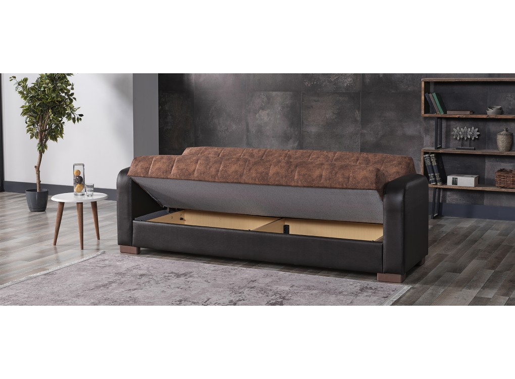 Adel 3 posti Beige/Marrone
